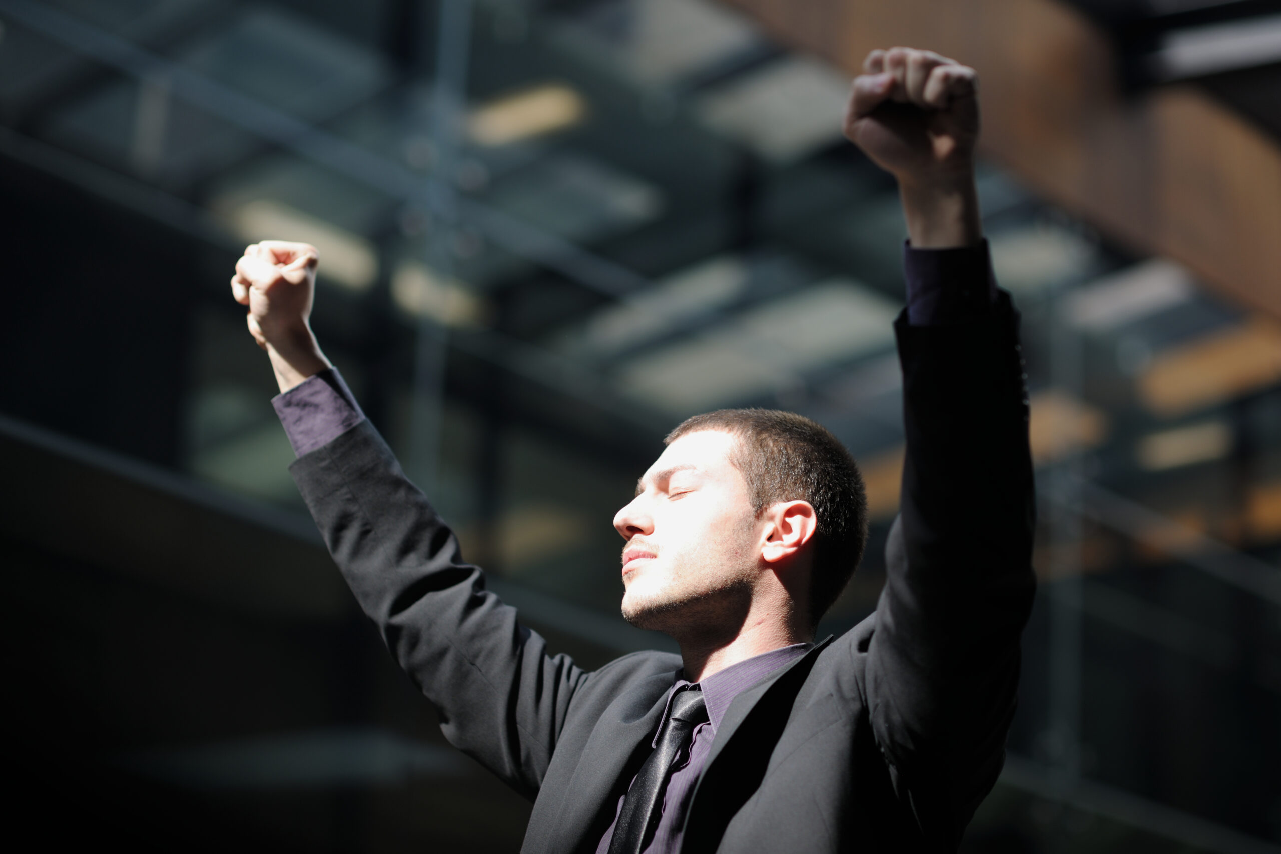 Business man freedom